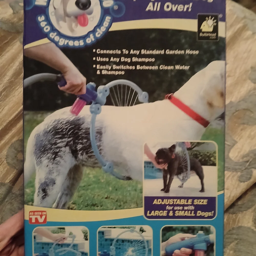 360 Degree Dog Washer - Blue